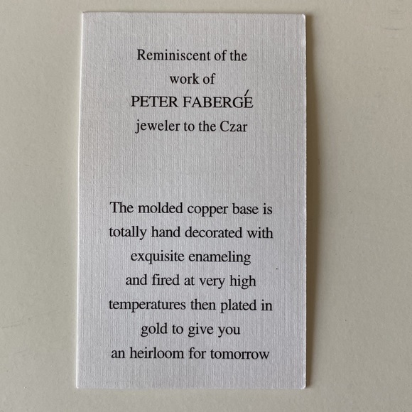 Enameled Faberge Style Hand Decorated Halloween Cat Decor - Picture 12 of 12